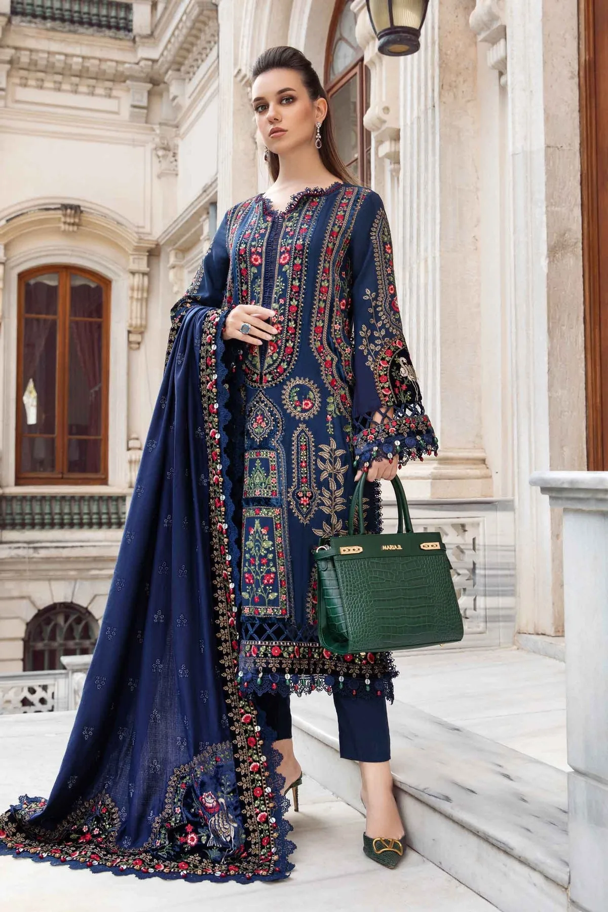 Maria.B | Linen Collection '23 | Navy Blue DL-1109