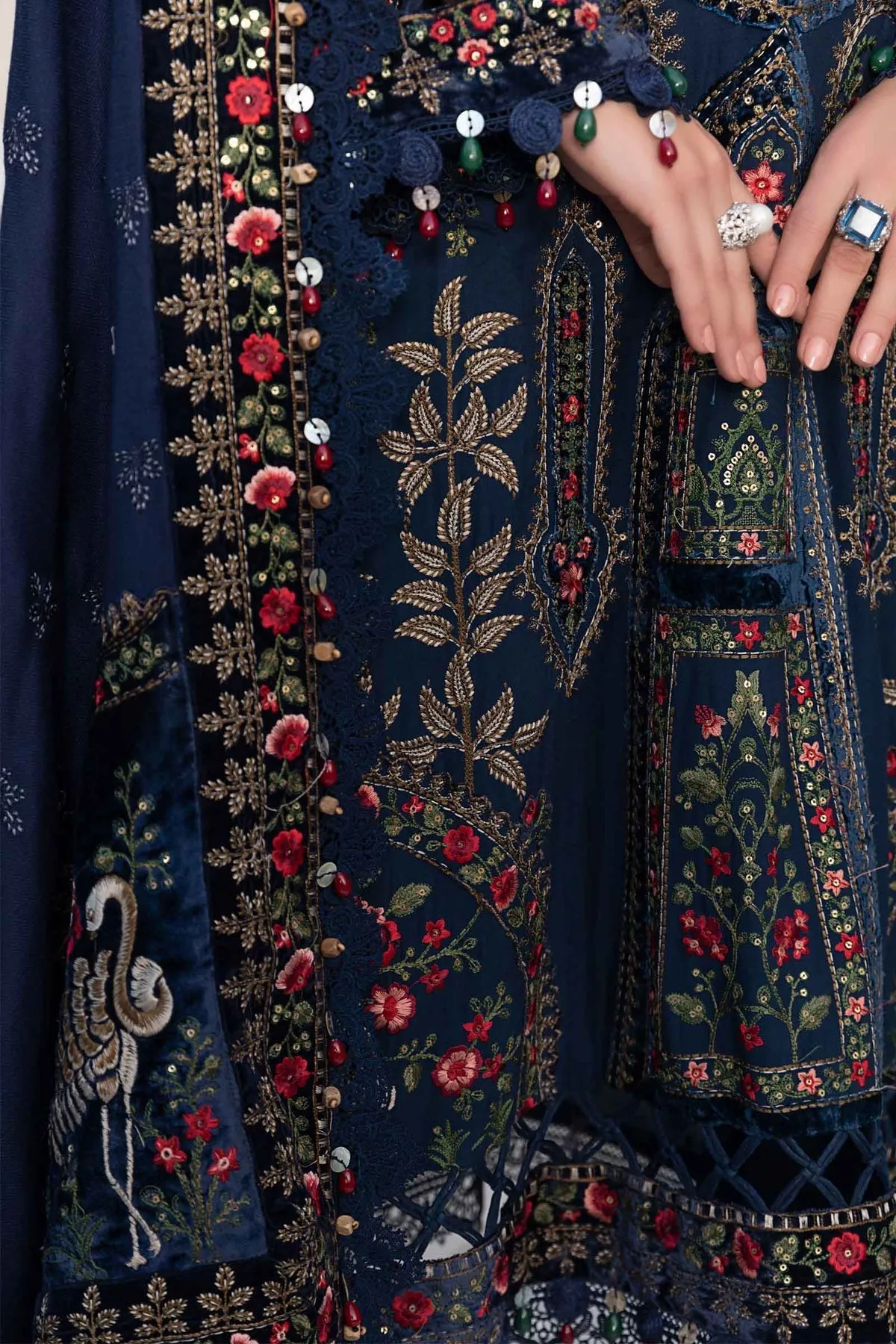 Maria.B | Linen Collection '23 | Navy Blue DL-1109