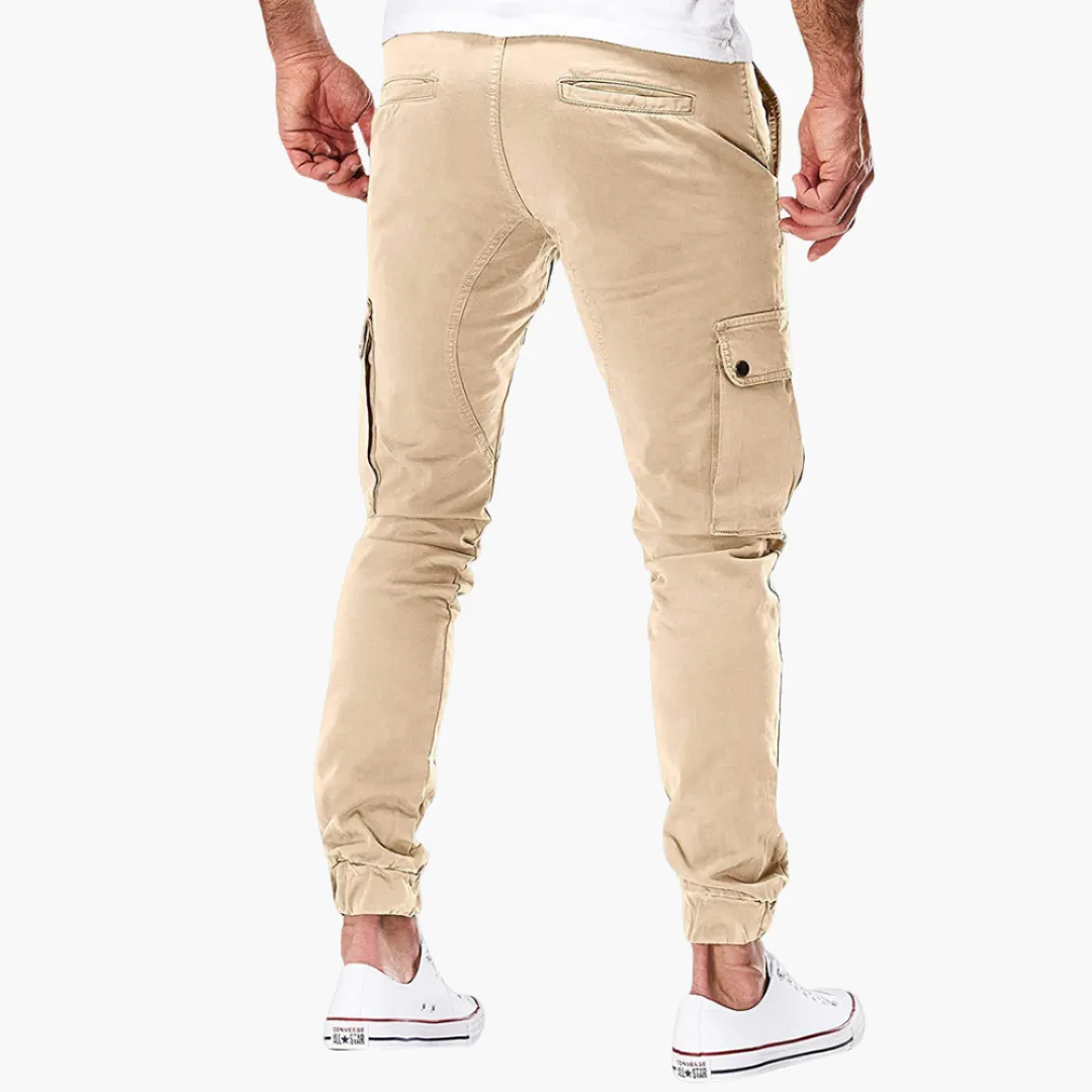 Men's Cargo Joggers - Slim Fit with Drawstring Waist & Pockets