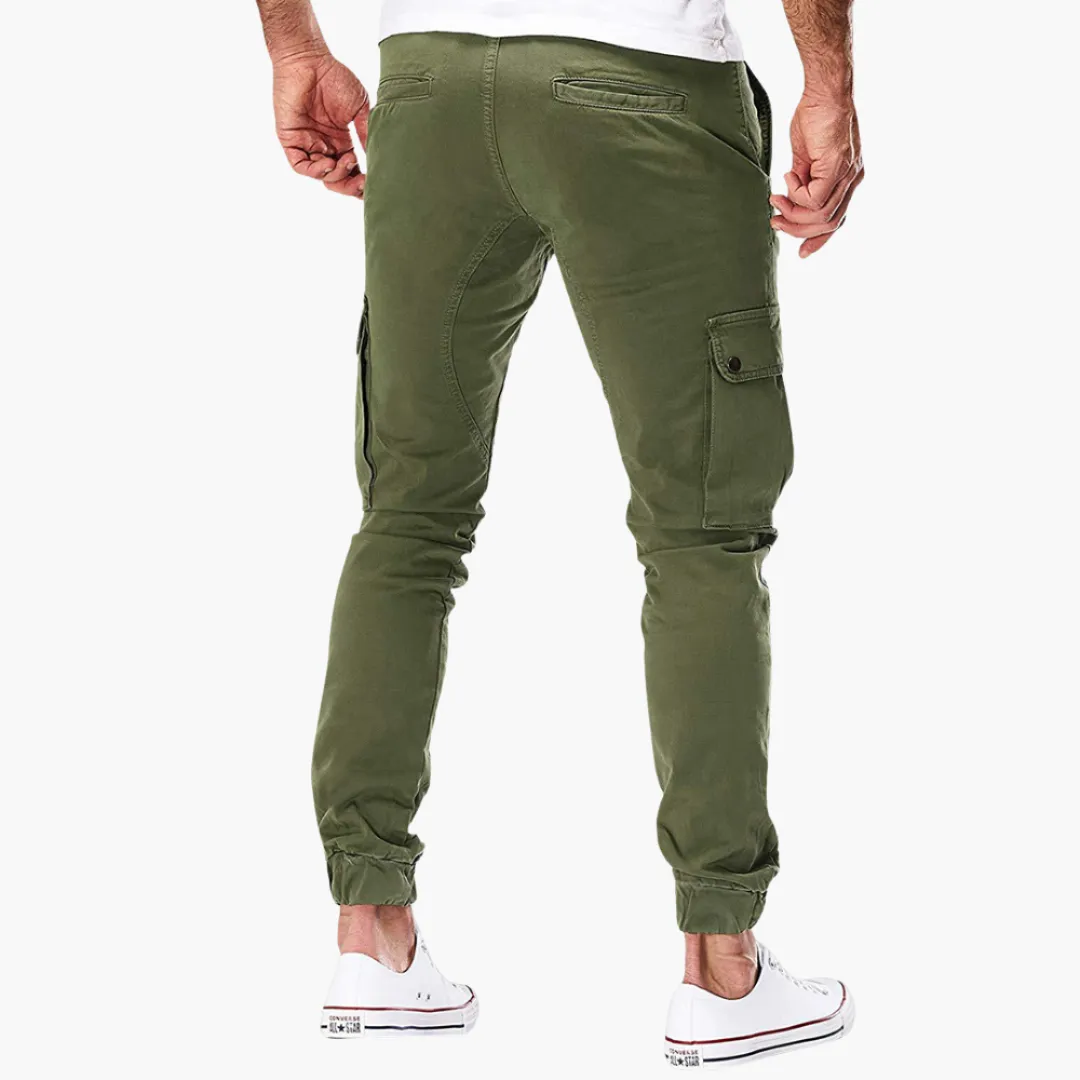 Men's Cargo Joggers - Slim Fit with Drawstring Waist & Pockets