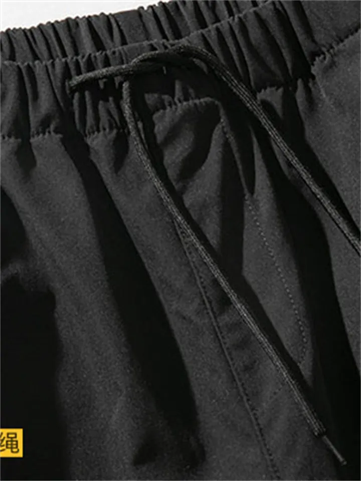 Men's Cool Trendy Multi Pockets Warm Drawstring Cargo Pants