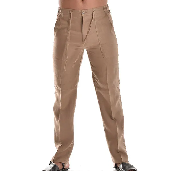 Men's Linen Casual Pants Relaxed Fit