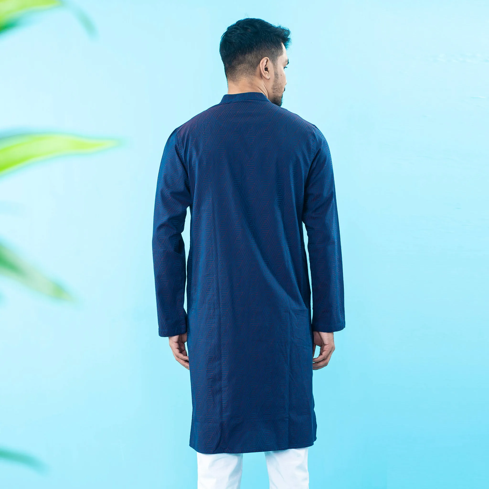 Mens Navy Panjabi