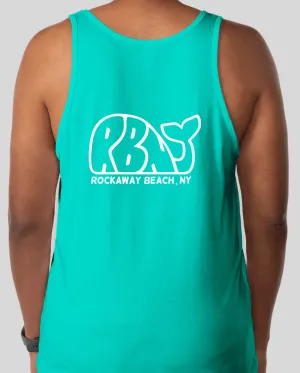 Men’s RBNY Whale Logo Tank Top Teal