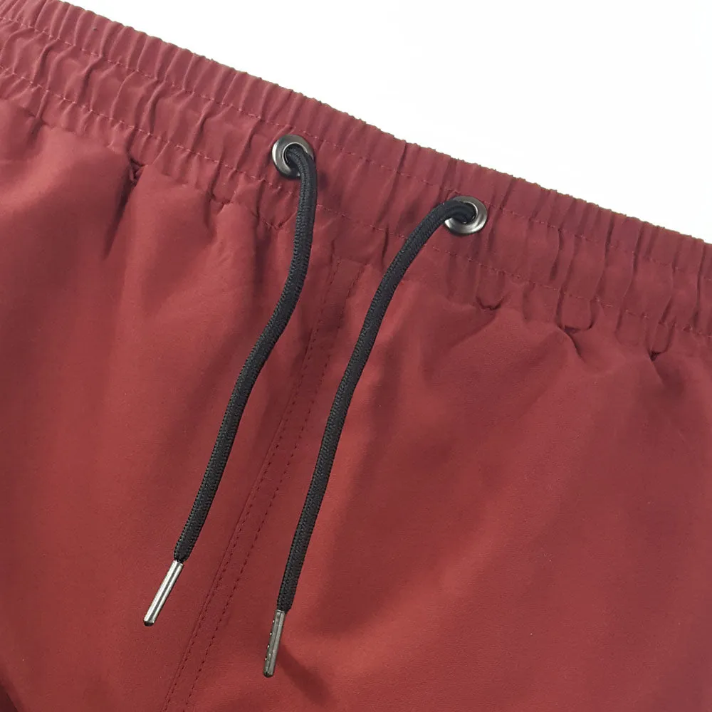 Men's Swim Shorts - Burgundy