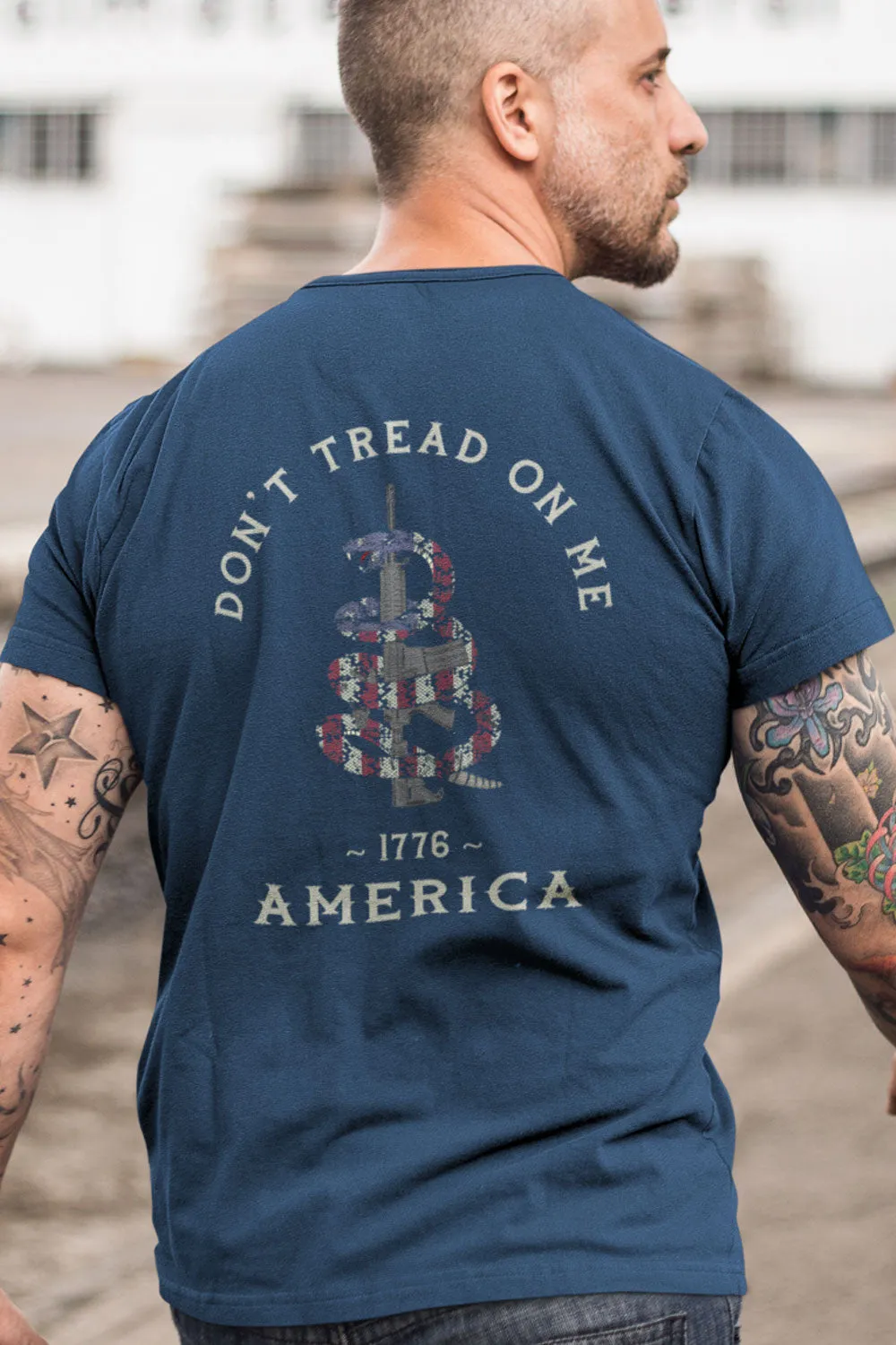 Men's T-Shirt - Don't Tread On Me M4 Carbine (Made in the USA)