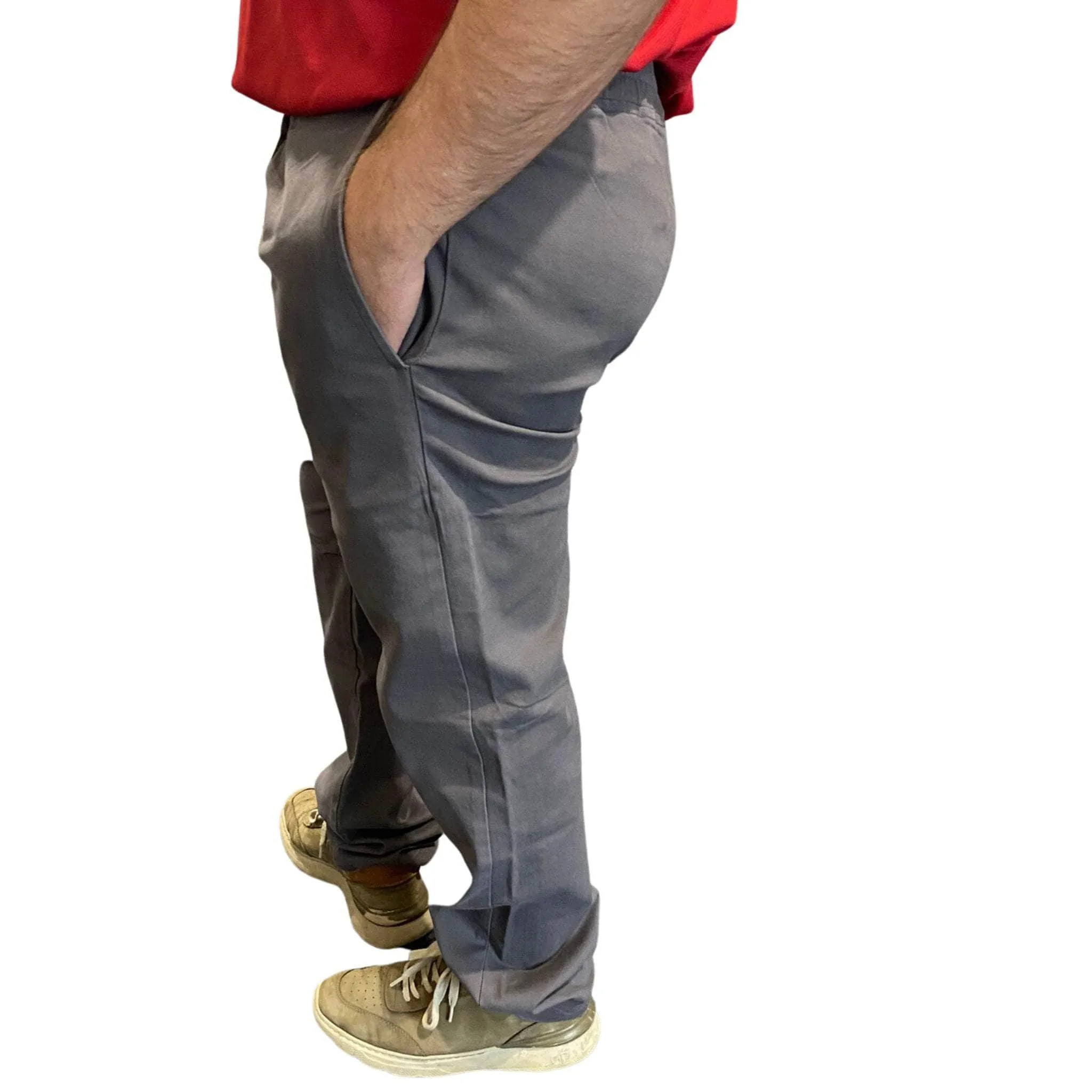 Men's Theo Chino Pants with Side Opening