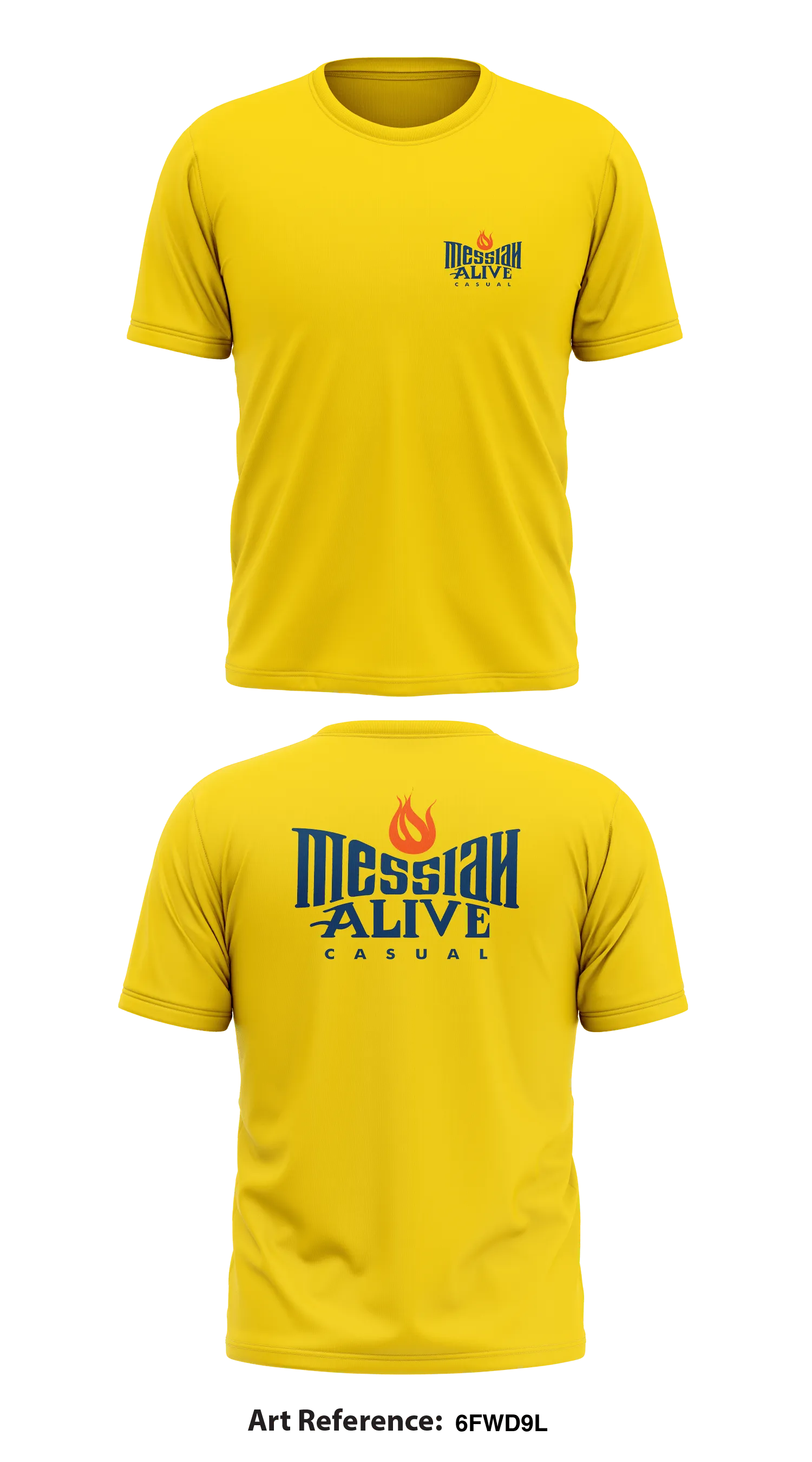 Messiah Alive Store 1 Core Men's SS Performance Tee - 6fwd9L