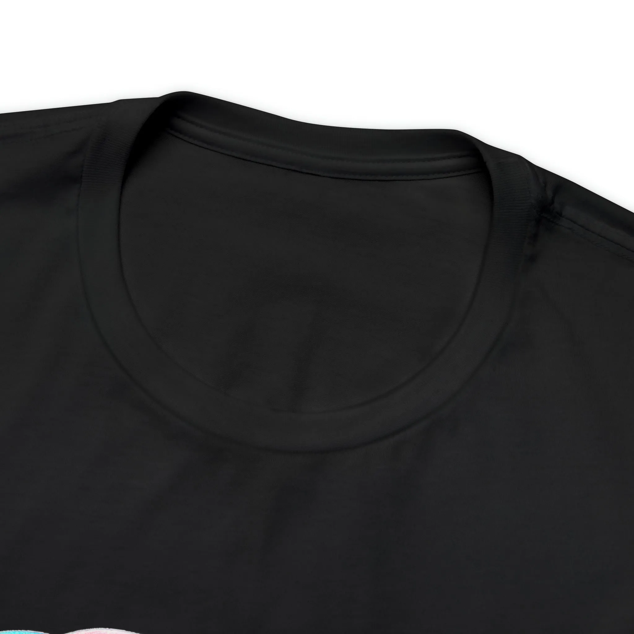 MUS Exclusive Design Rainbow Color Heart Men's Jersey Short Sleeve Tee