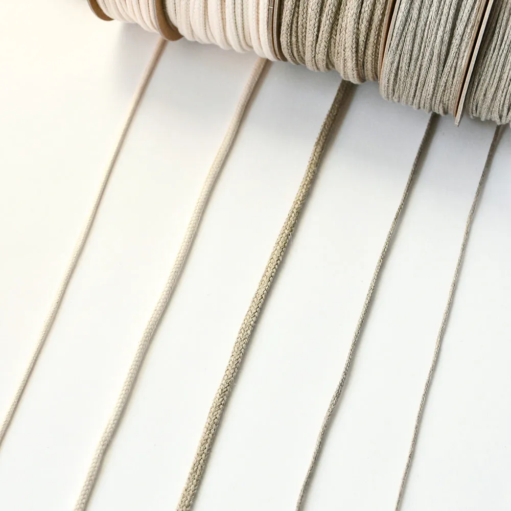 Natural Flax Linen Cord, 3mm