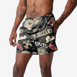 New Orleans Saints Logo Rush Swimming Trunks