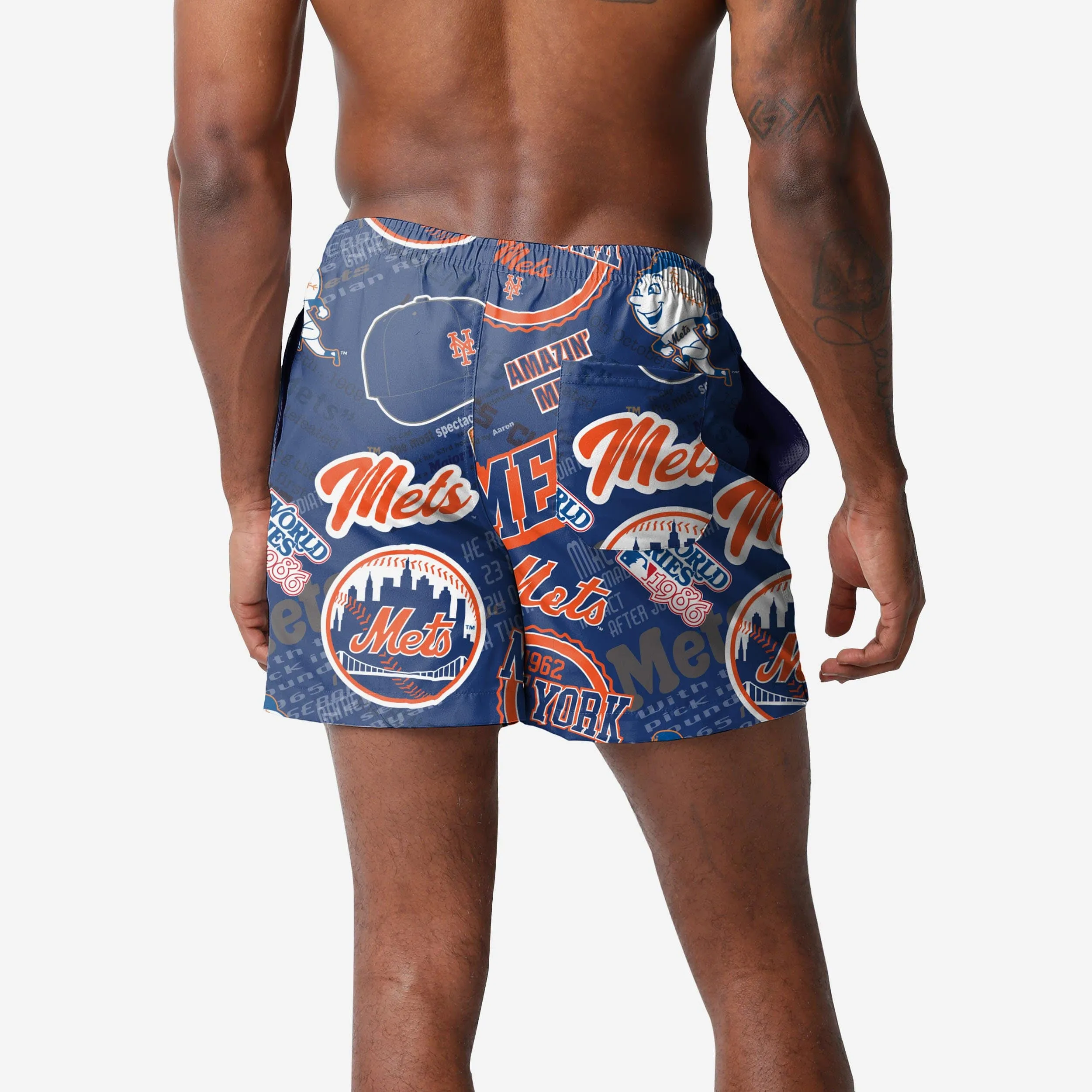 New York Mets Logo Rush Swimming Trunks