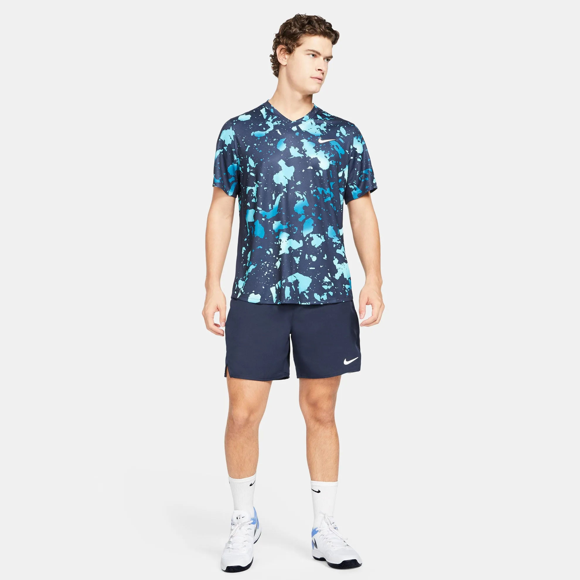 Nike Men's Dri-FIT Victory Short 7-Inch (Obsidian/White)