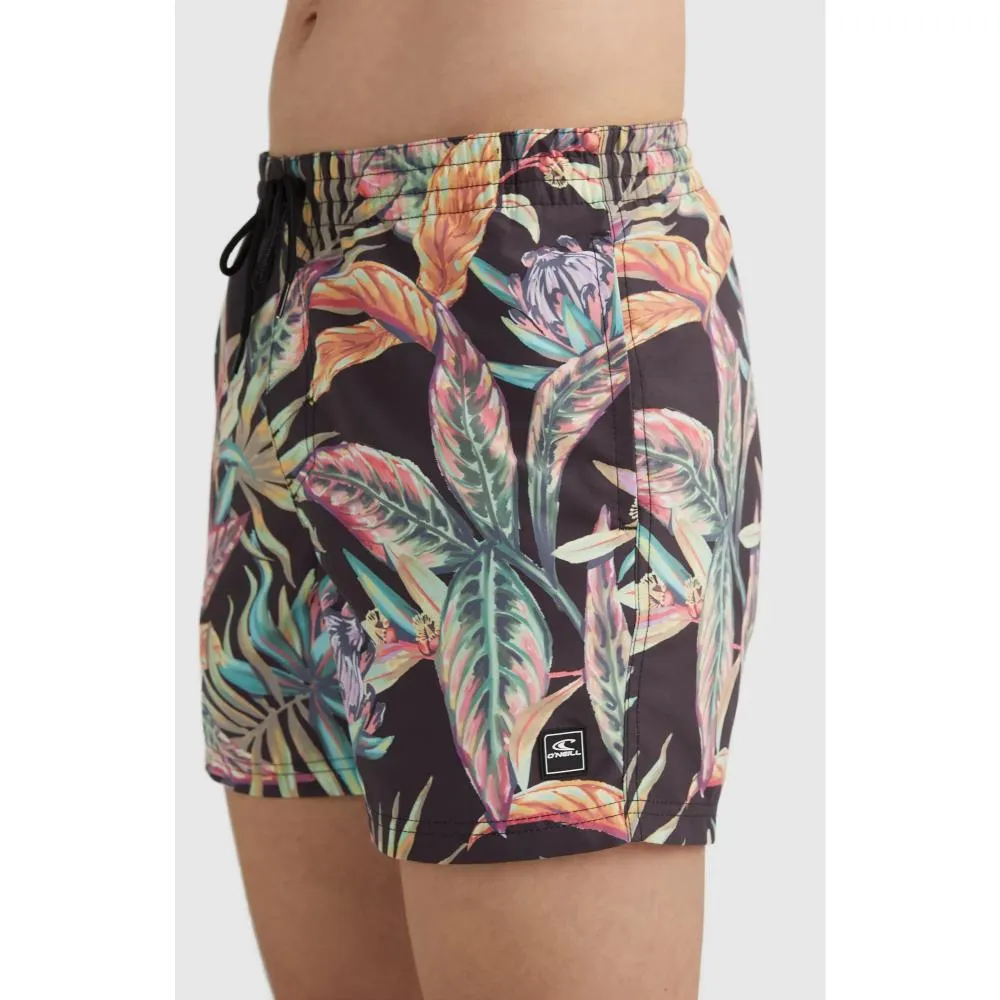 O'NEILL CALI PRINT VOLLEY BLACK TROPICAL FLOWER