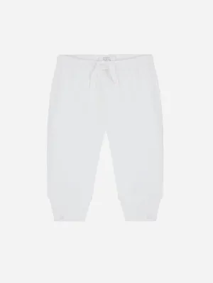 Organic Cotton Trousers | White