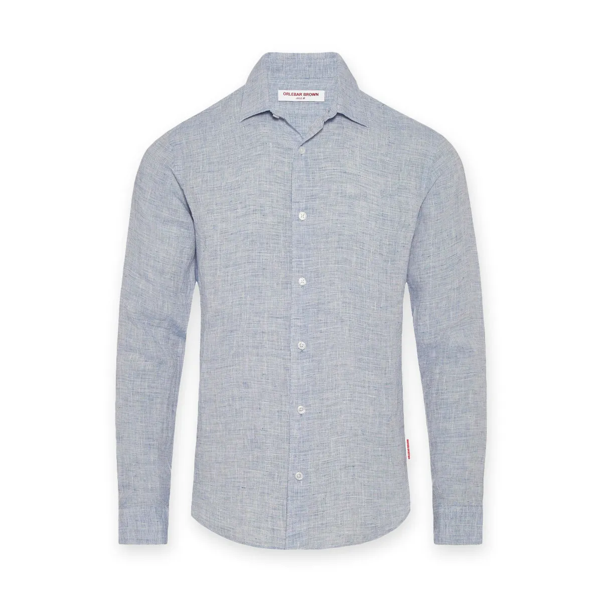 Orlebar Brown - Giles Linen TF Shirt in Navy/White