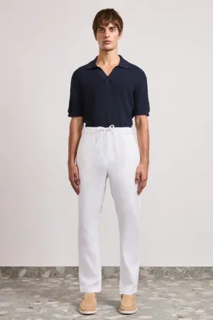 Oscar Linen Chinos White