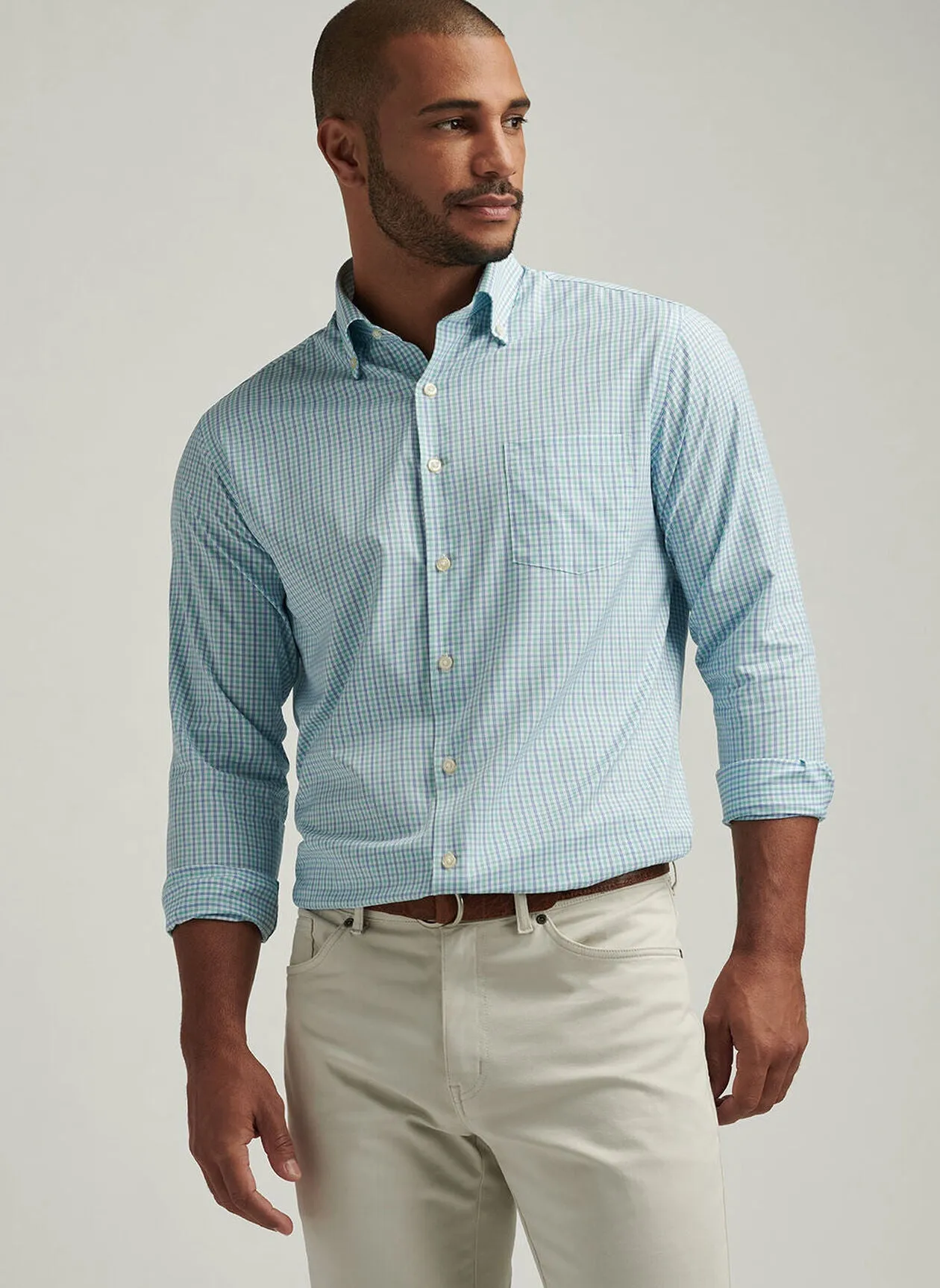 Peter Millar Hamilton Performance Twill Sport Shirt