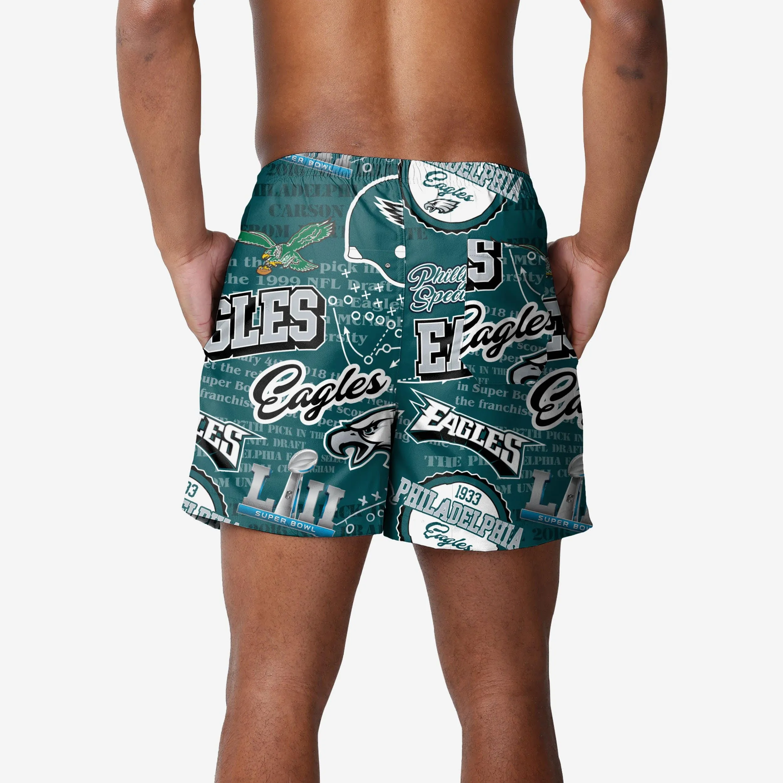 Philadelphia Eagles Logo Rush Swimming Trunks