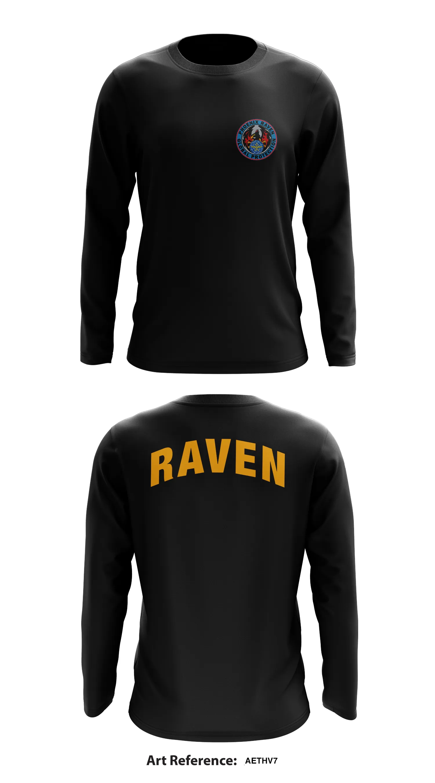 Phoenix Raven Store 1  Core Men's LS Performance Tee - AETHv7