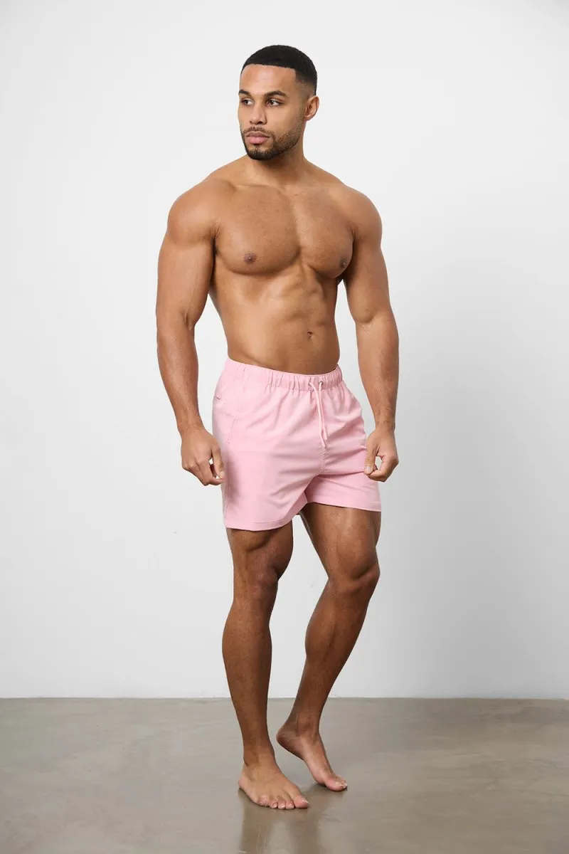 Plain Swim Short in Pale Pink