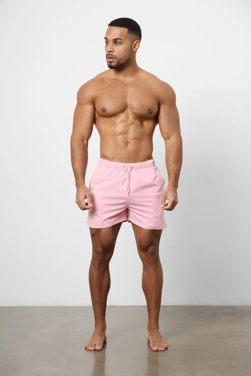 Plain Swim Short in Pale Pink