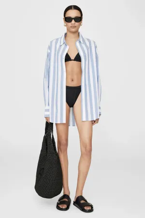 Plaza shirt - white & blue stripe