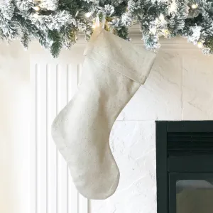 Porter Lane Home - Natural Linen Christmas Stocking
