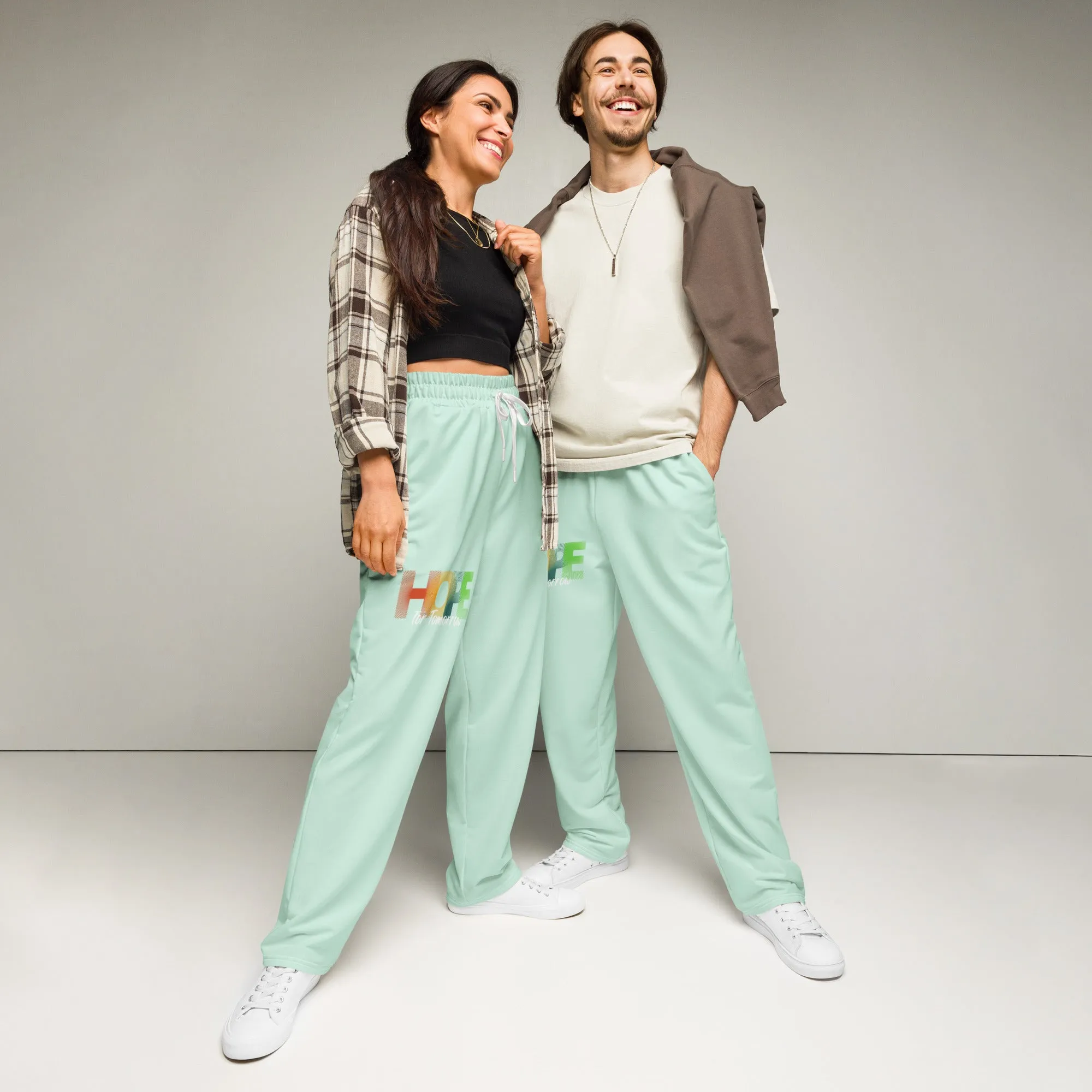 "Hope For Tomorrow" Recycled Wide-leg joggers