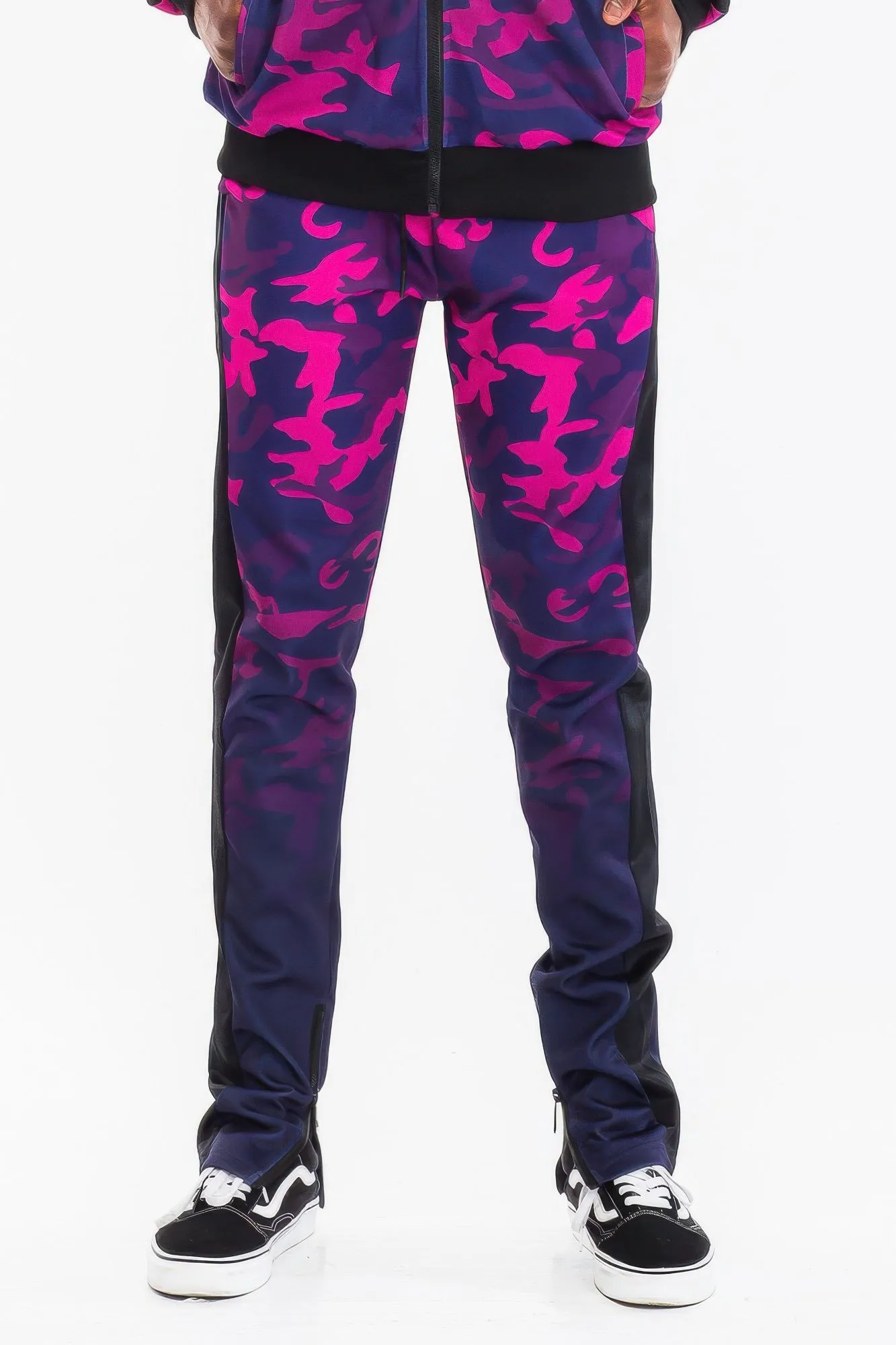 "Men's Clothing /  Camo Ombre Print Track Pants"