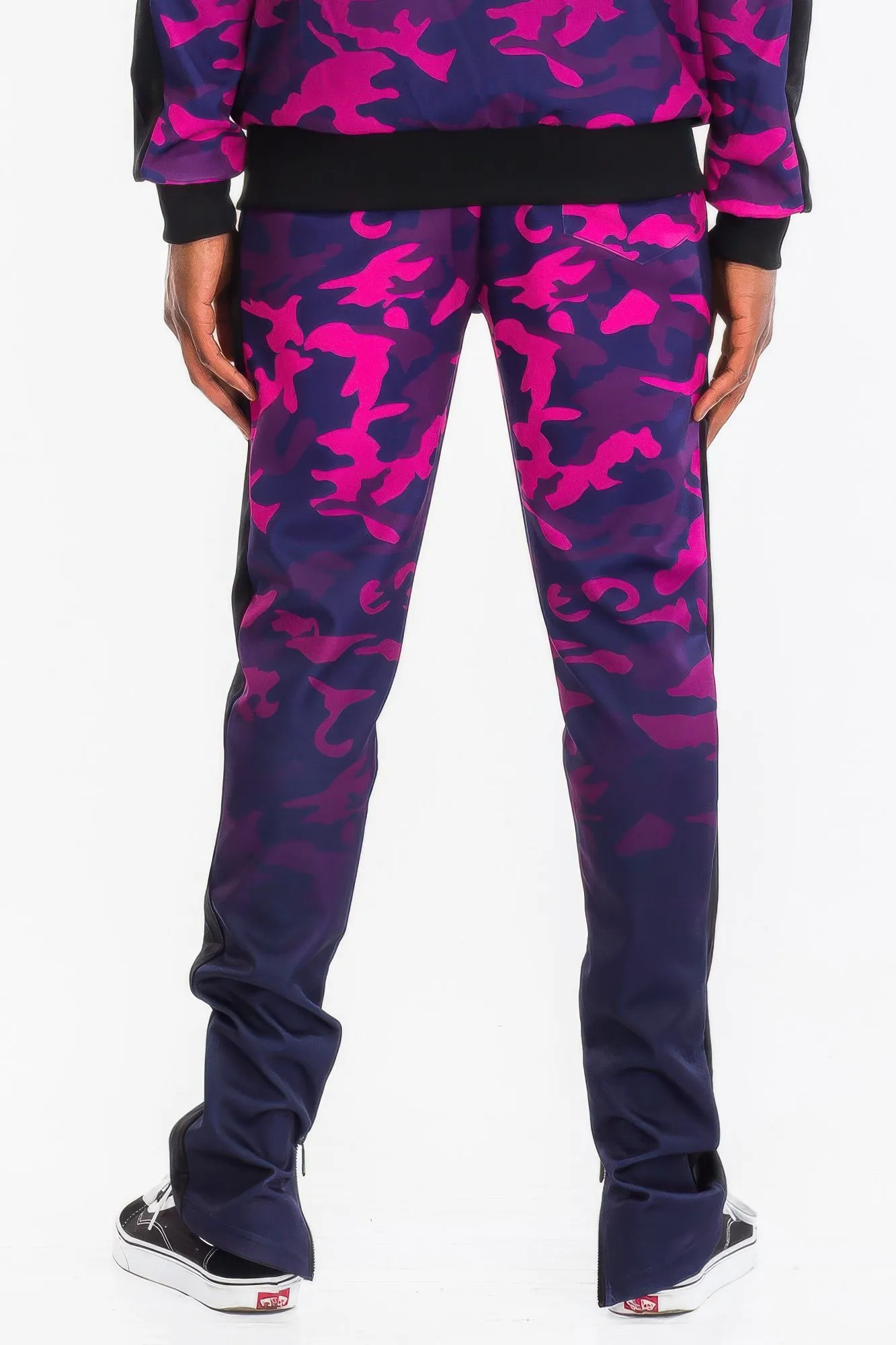 "Men's Clothing /  Camo Ombre Print Track Pants"