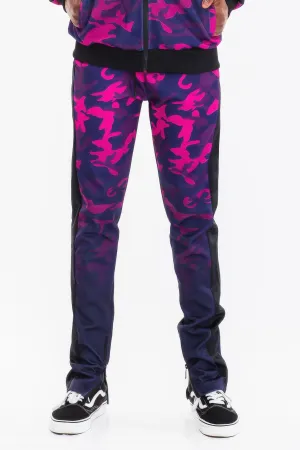 "Men's Clothing /  Camo Ombre Print Track Pants"