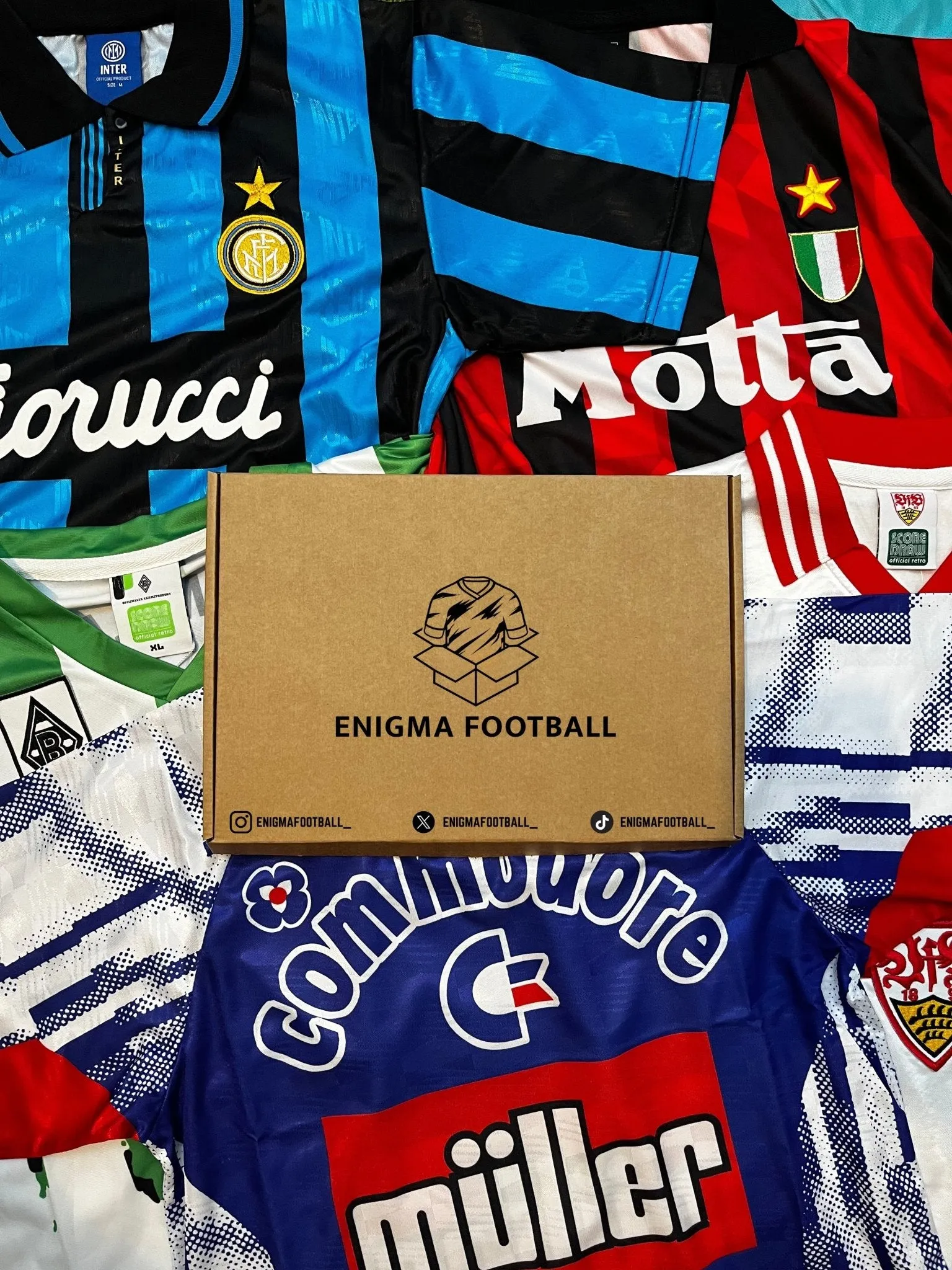 Retro Mystery Football Shirt Box