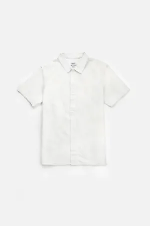 Rhythm Classic Linen SS Shirt - White