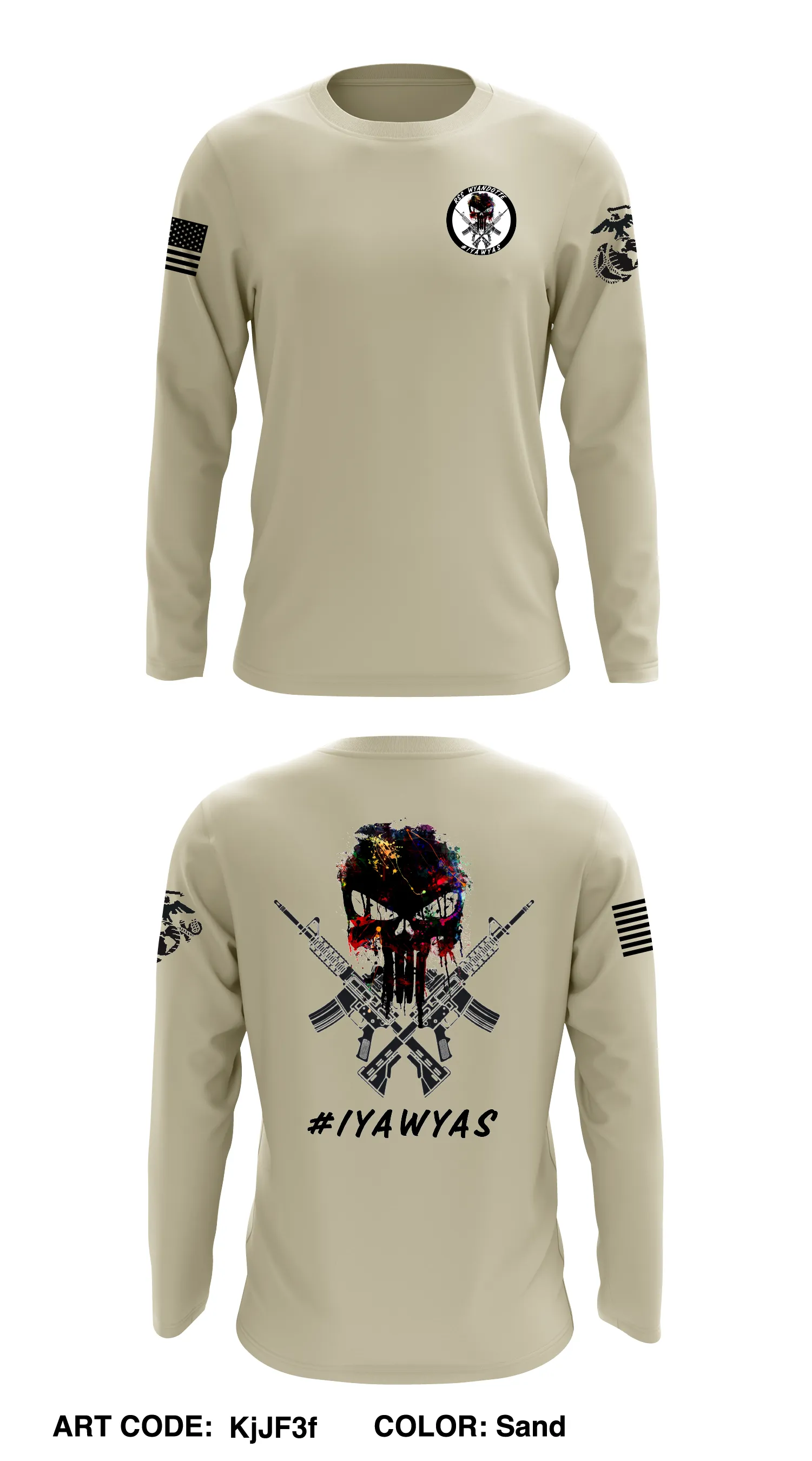 RSS WYANDOTTE Store 1 Core Men's LS Performance Tee - KjJF3f