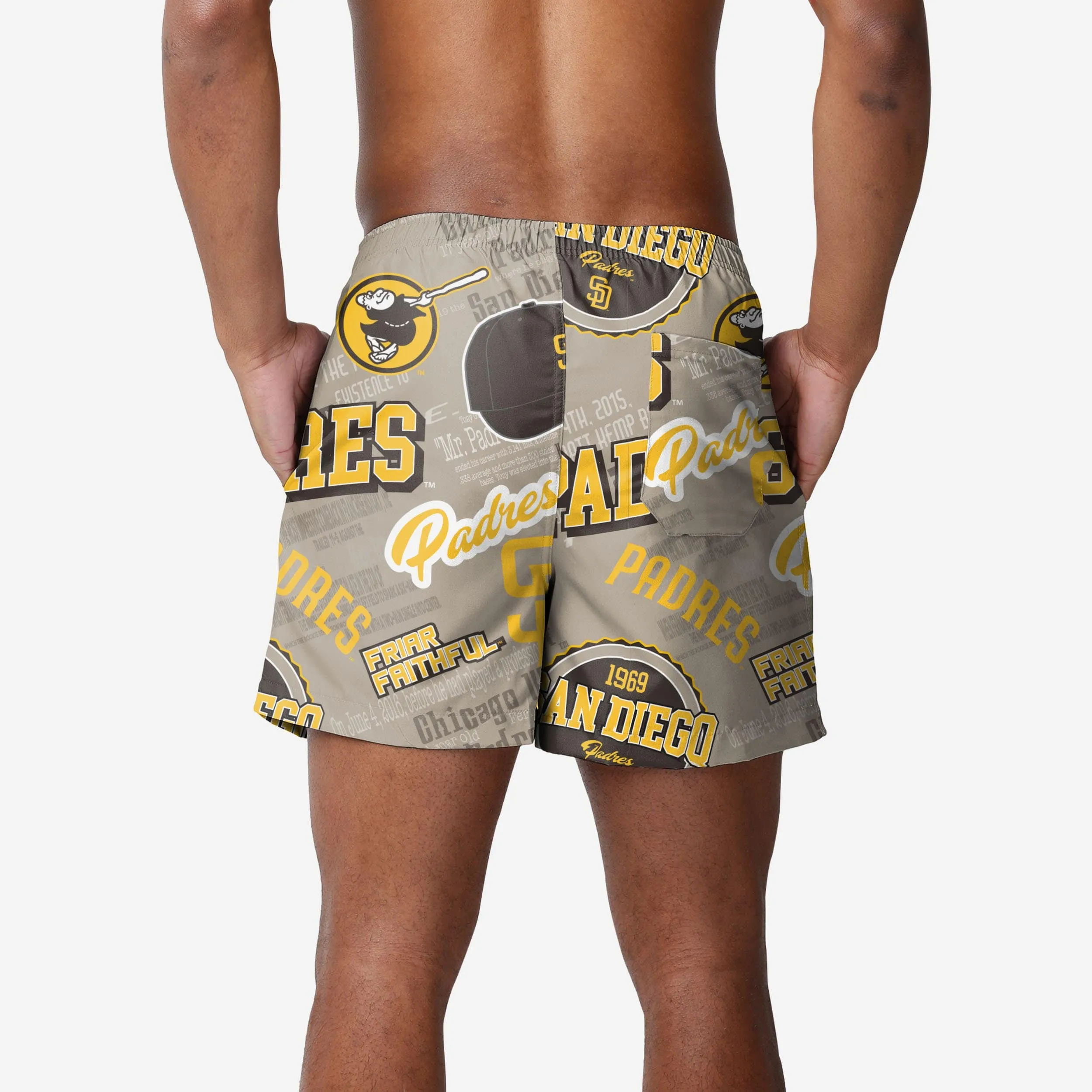 San Diego Padres Logo Rush Swimming Trunks