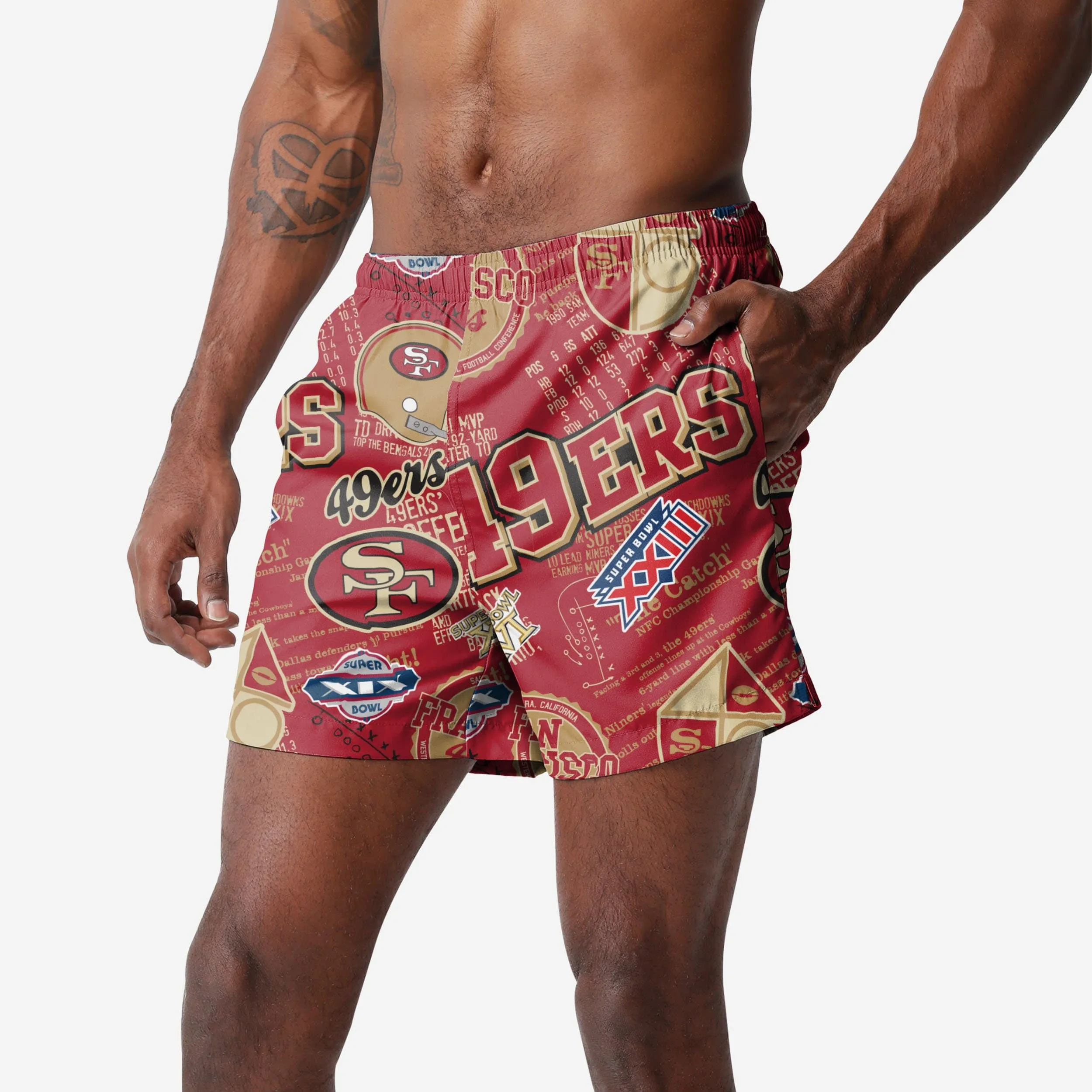 San Francisco 49ers Logo Rush Swimming Trunks