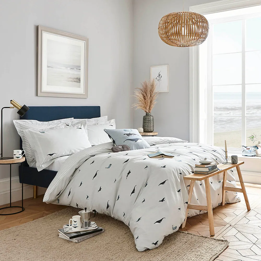 Sophie Allport Whales Cushion - Ocean