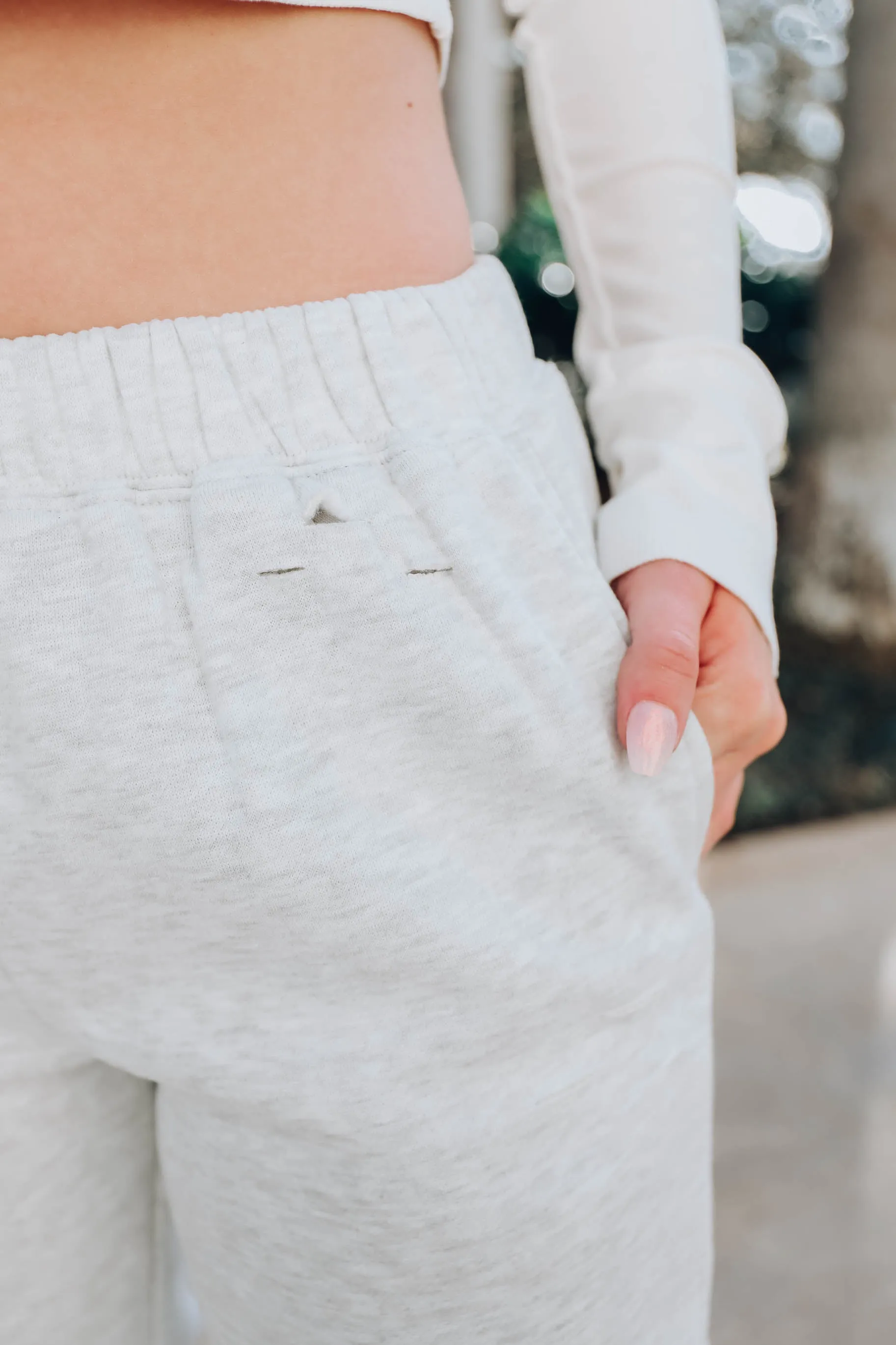 Stress No More Laser Cut Joggers