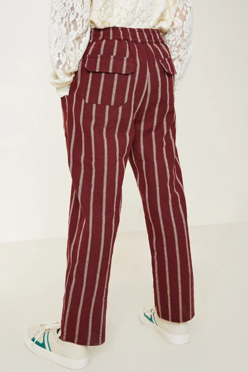 Stripe Drawstring Pants