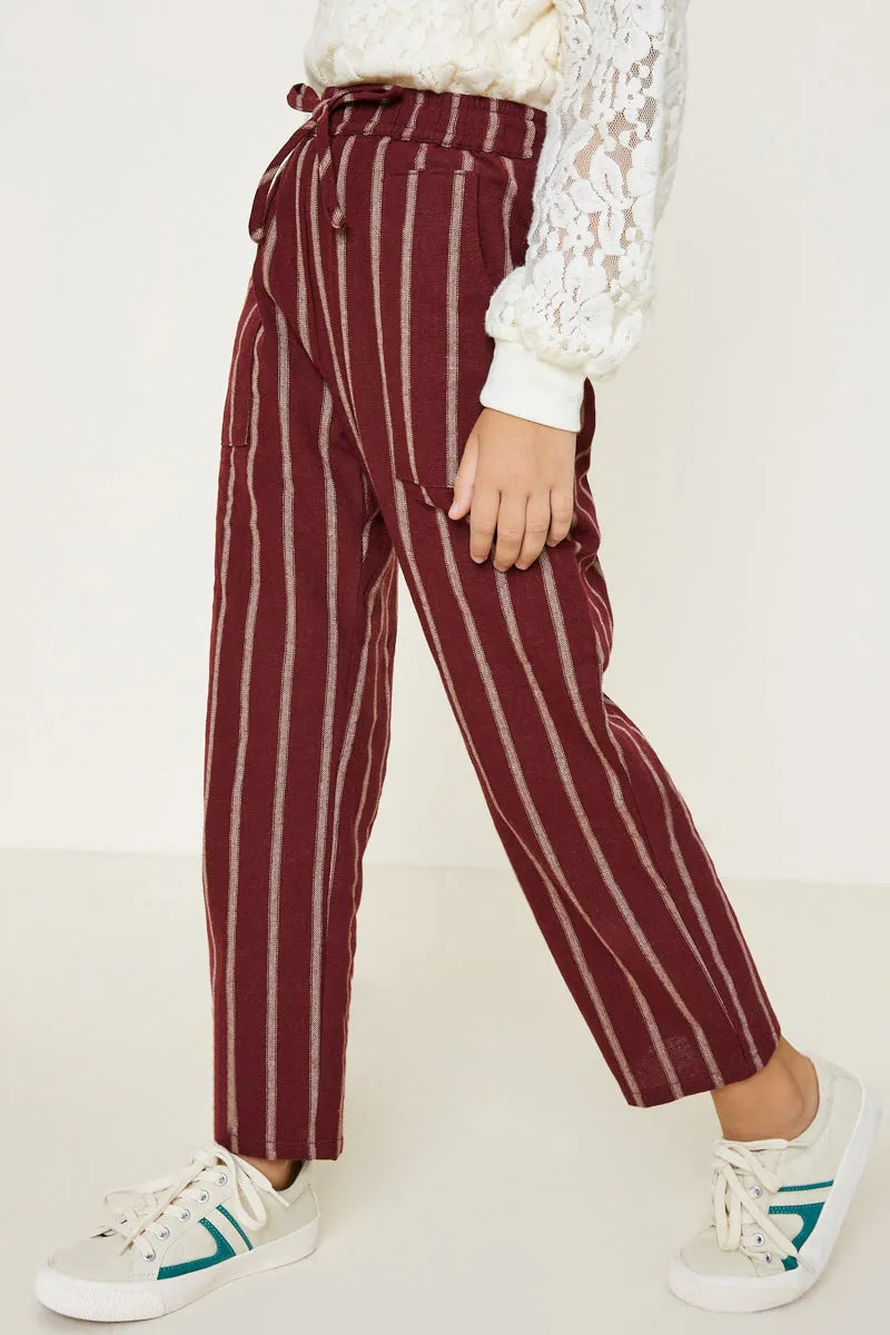 Stripe Drawstring Pants