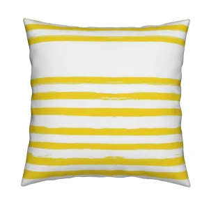 Stripe on Stripe Sunshine Pillow