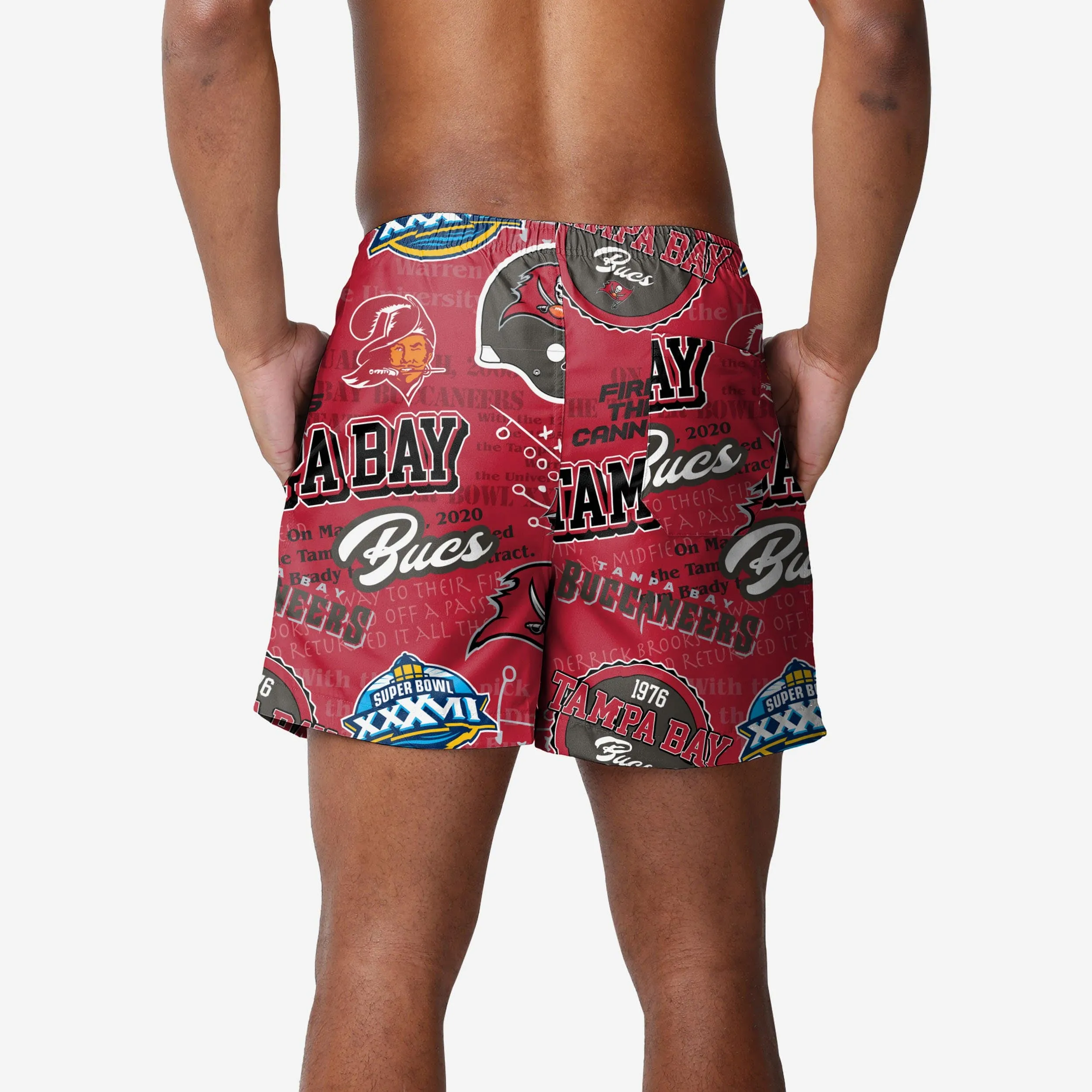 Tampa Bay Buccaneers Logo Rush Swimming Trunks