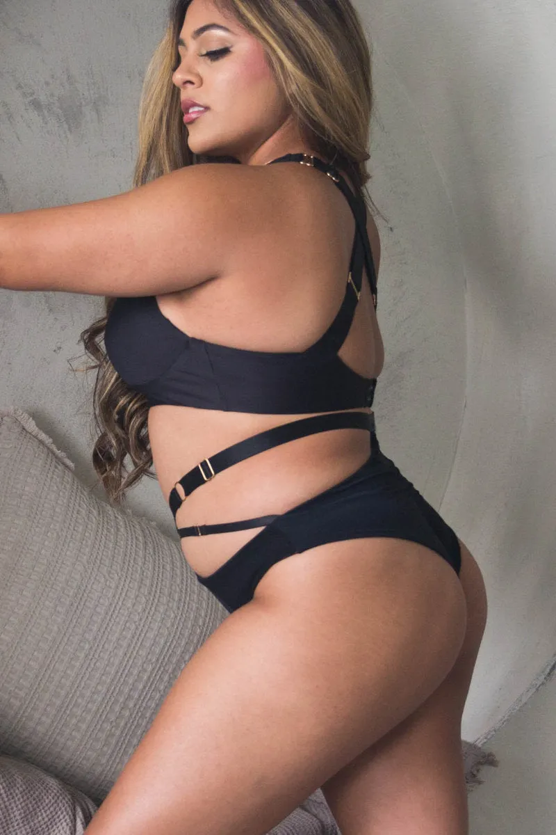 Tatiana Active Harley Shorts - Matte Black