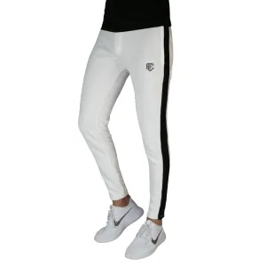 Tech Pants - White Bottoms with Black Panels