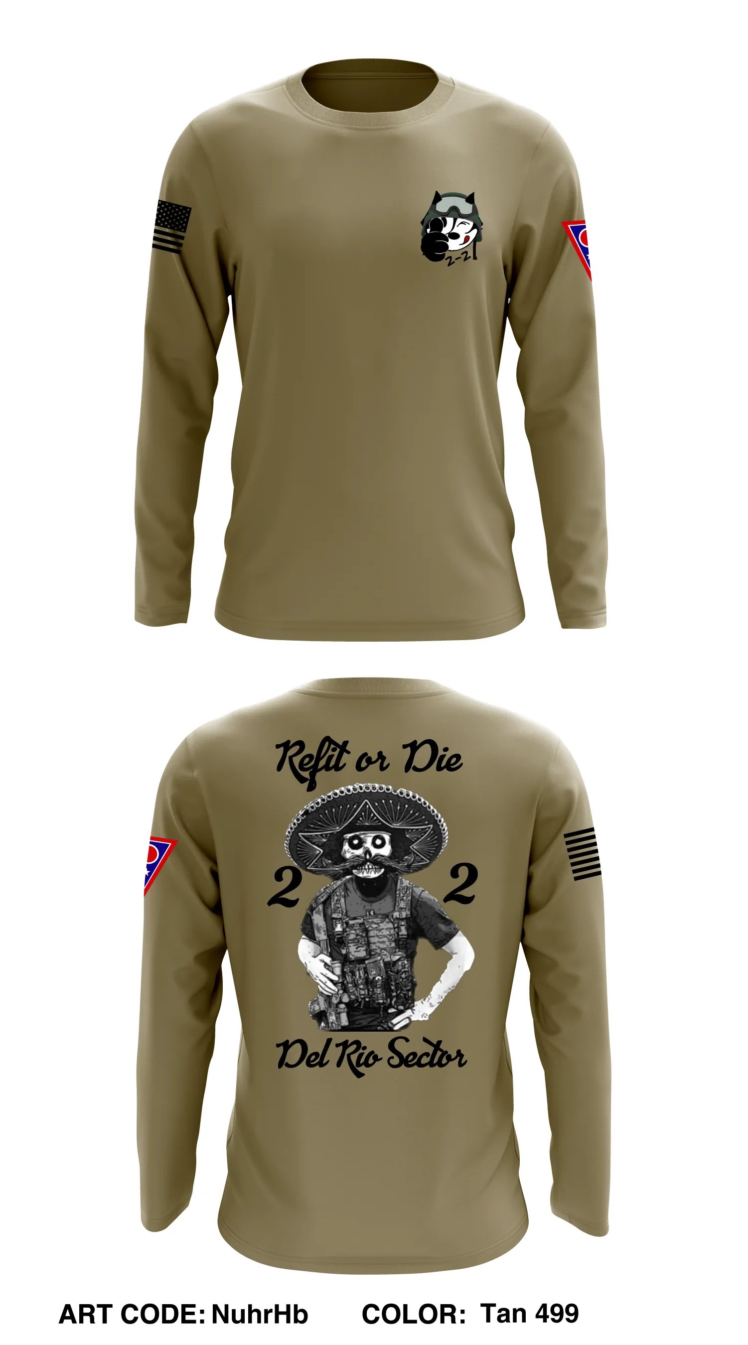 Tf East, 838th MP Co Core Men's LS Performance Tee - NuhrHb