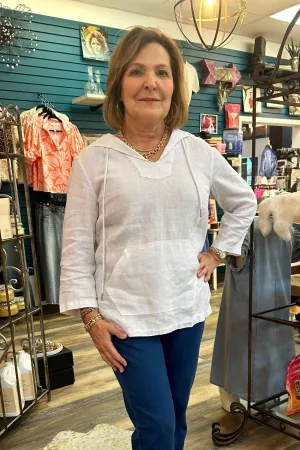 The Lulu B Drawstring Linen Tunic