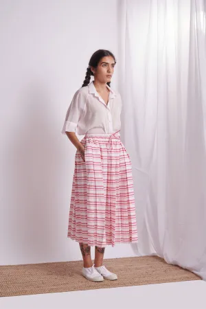 The Plavate I Madison Park Such a perfect day Co-ord Set Silk Linen Pink Daily Collection AW22-13