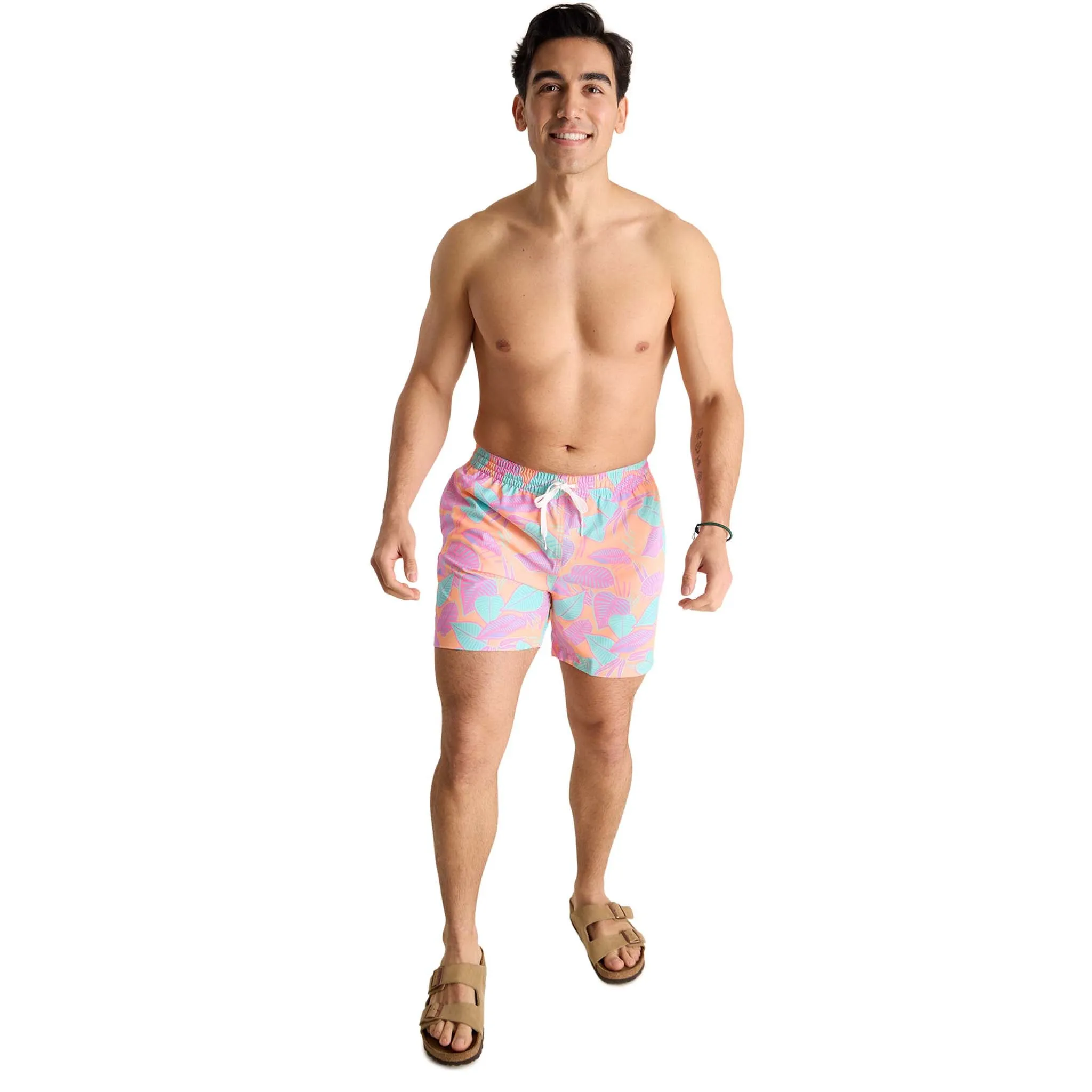 The Posh Palms Lined 5.5 inch Swim Shorts