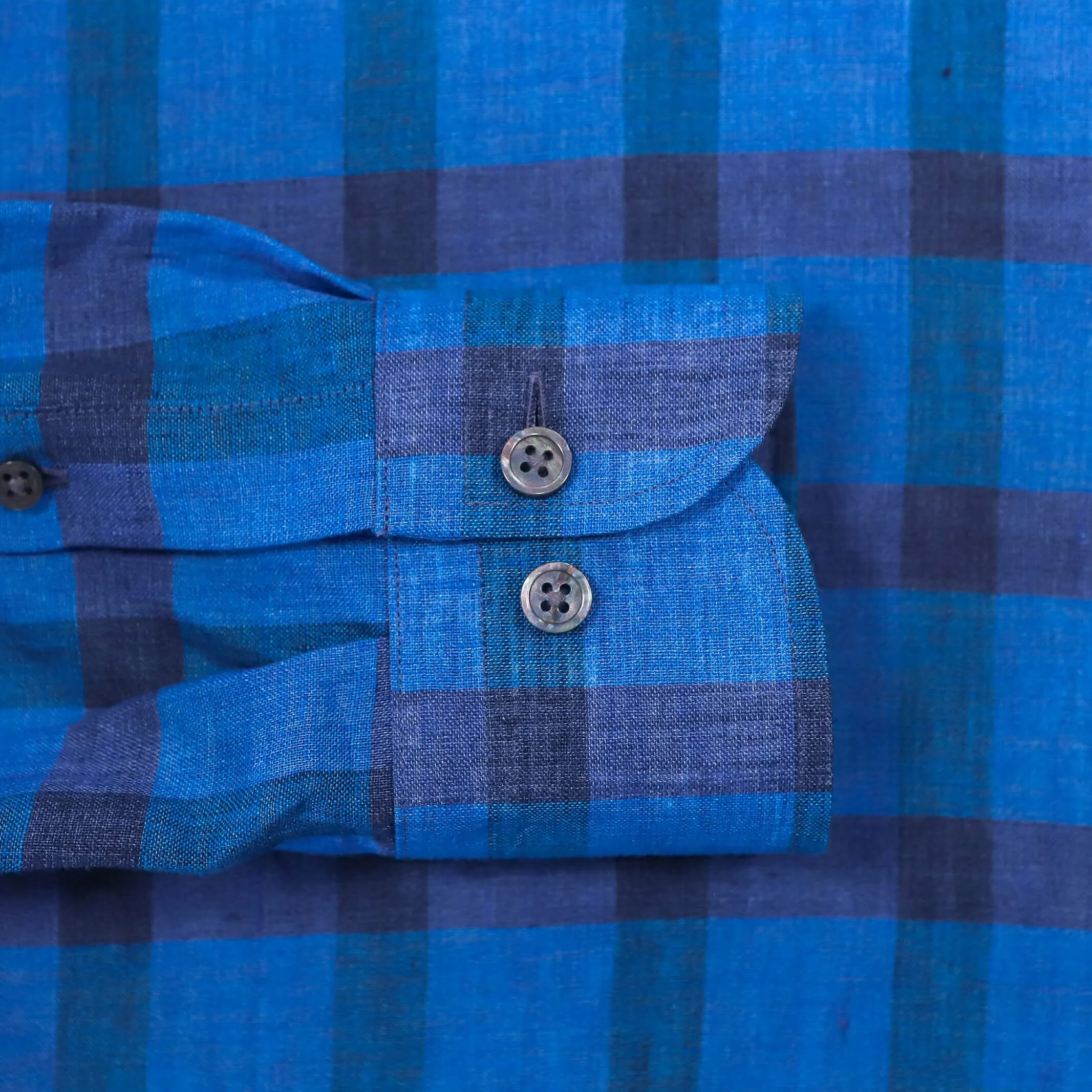 The Sapphire Reardon Linen Check Custom Shirt